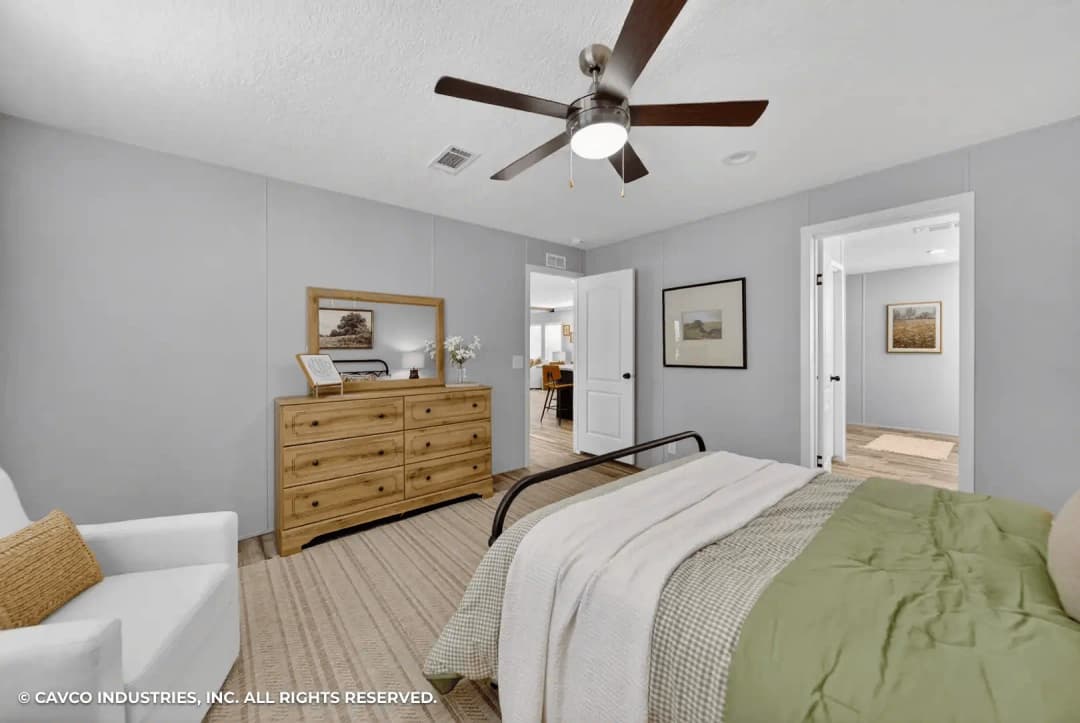 Vantage bedroom home features