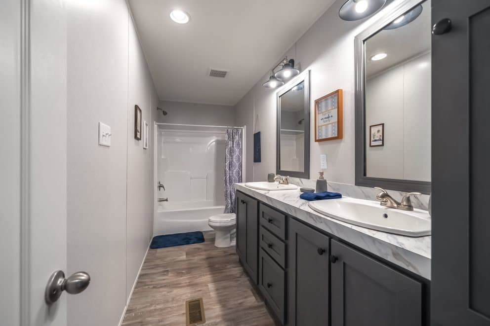 The fusion 32b bathroom home features