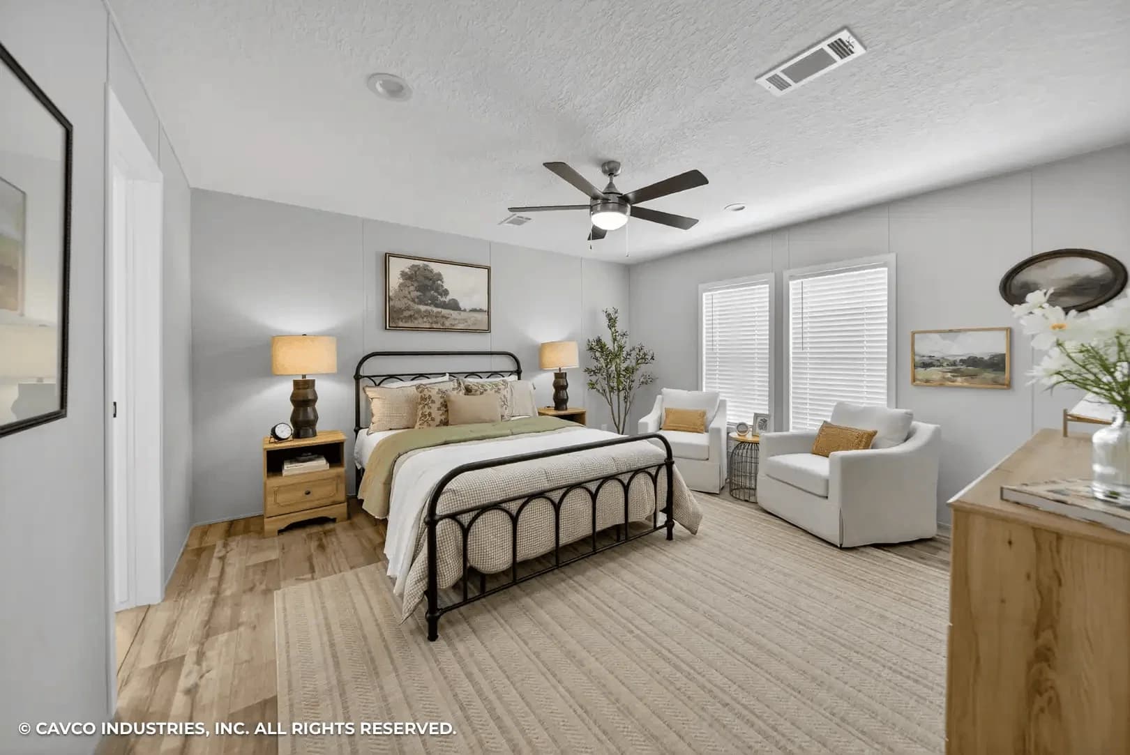 Vantage bedroom home features