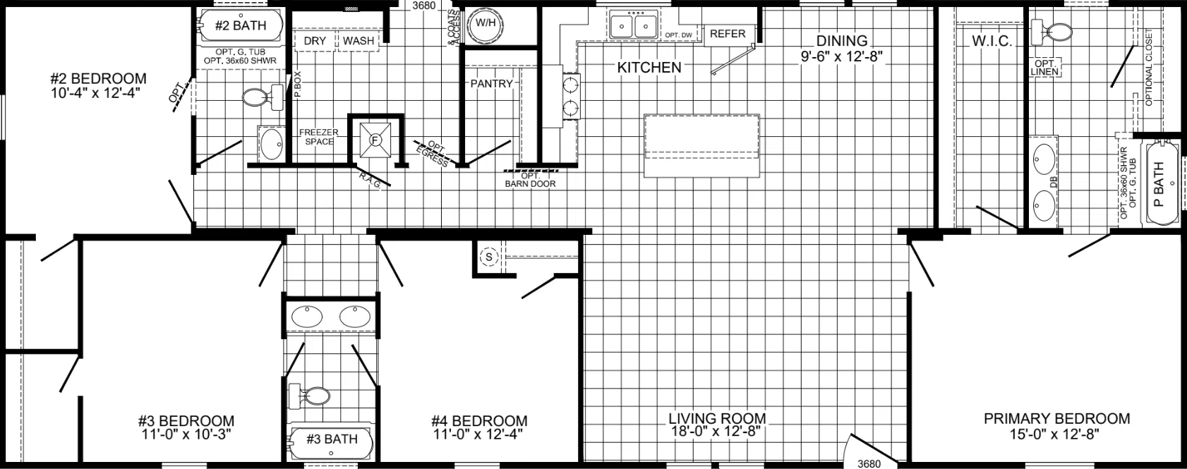 Legend 2866530 floor plan home features
