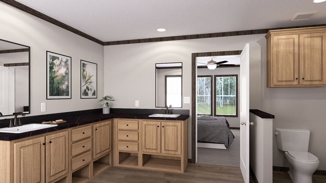 The jackson bathroom home features