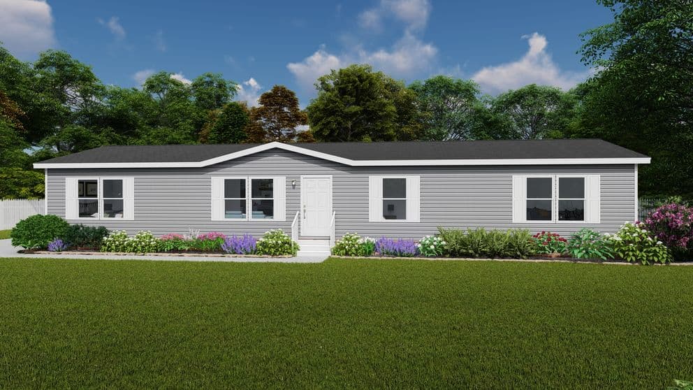 The eagle 68 hero, elevation, and exterior home features
