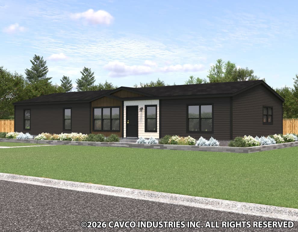Aura 28644n elevation and exterior home features