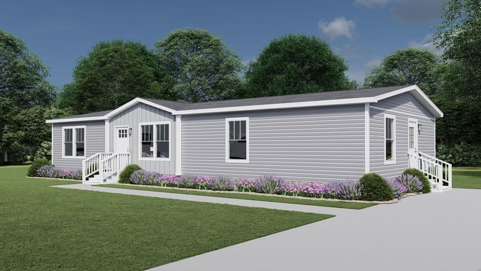 Lovely day elevation and exterior home features