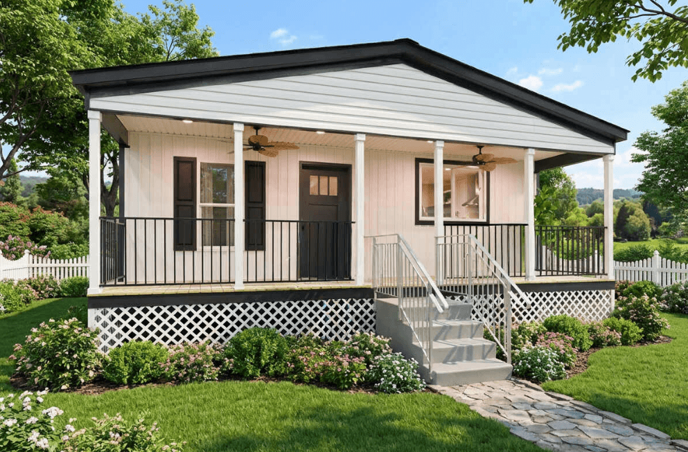 Outlook 28542f elevation and exterior home features