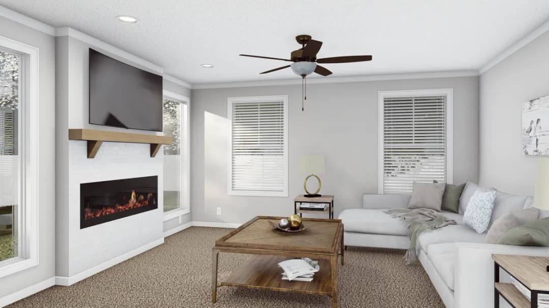 The southern charm interior home features