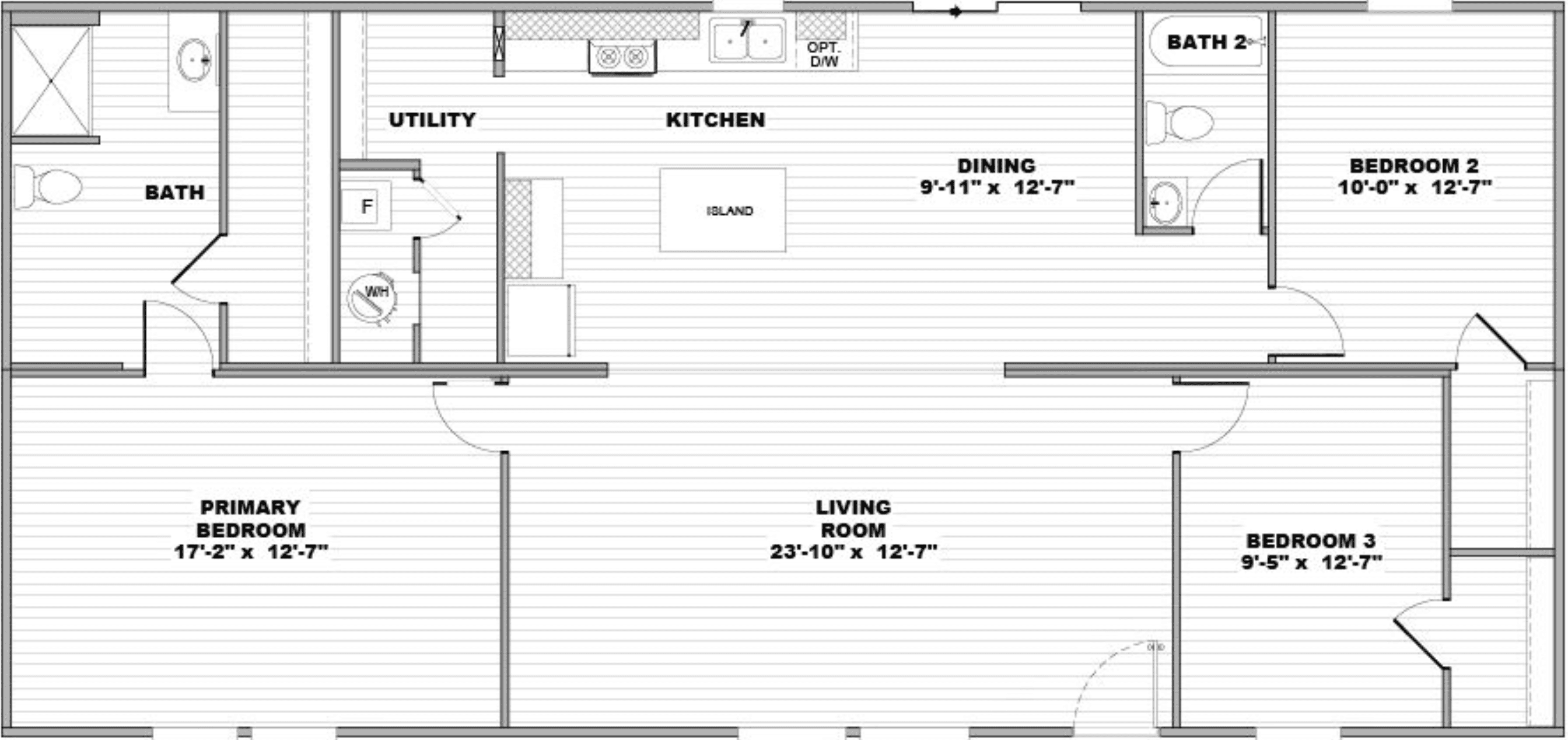 Spruce floor plan home features