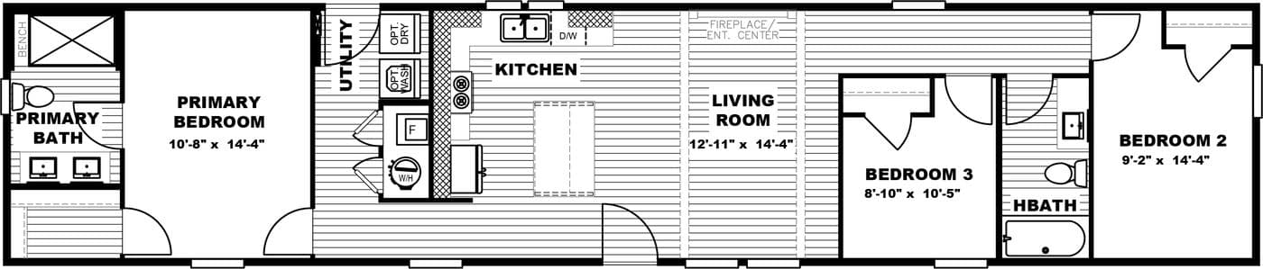 Baby boujee floor plan home features