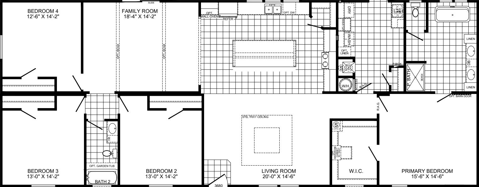 Freedom 3276518 floor plan home features