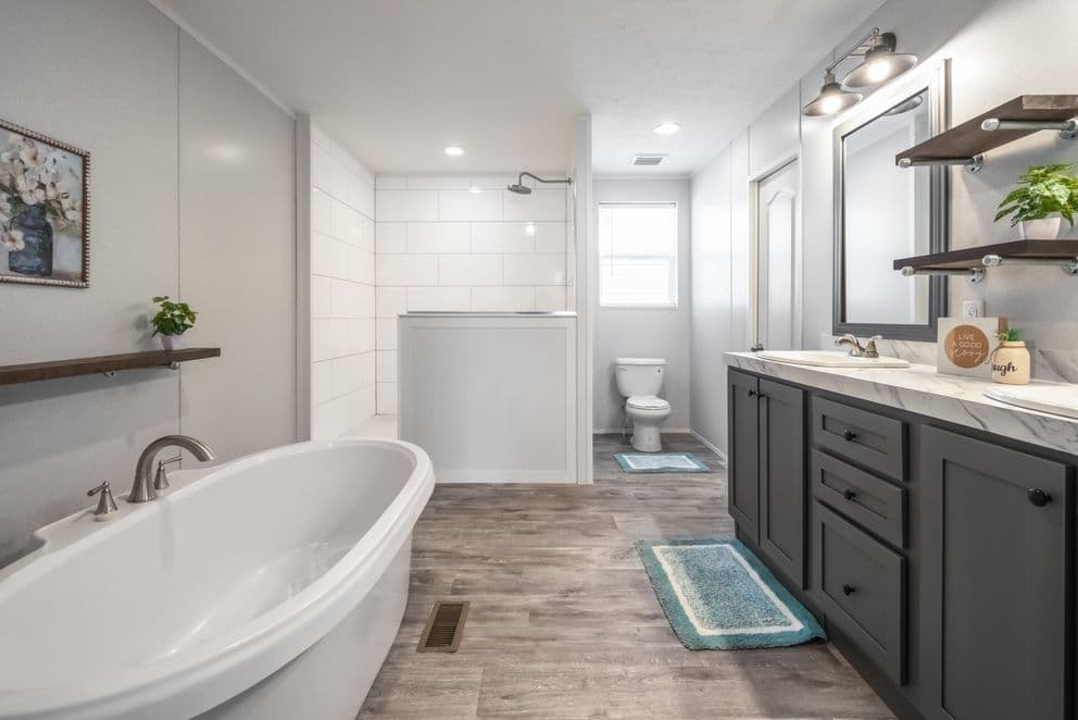 The fusion 32b bathroom home features
